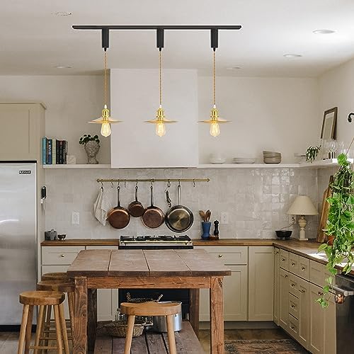 jQuery Track Pendant Light for Industrial Gold Decor