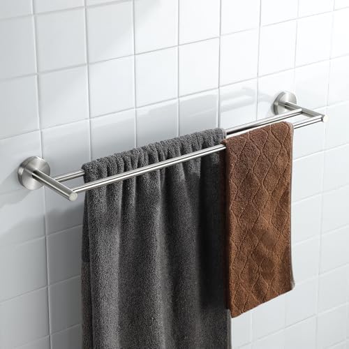 Sturdy 24-Inch Double Towel Bar for Bathroom