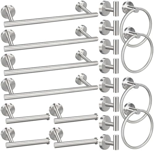 20-Piece Bathroom Hardware Set with doipron Fast Easy to Install