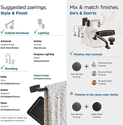 Bath essential Oil Rubbed Bronze Towel and Kitchen Holder - marvelous home design