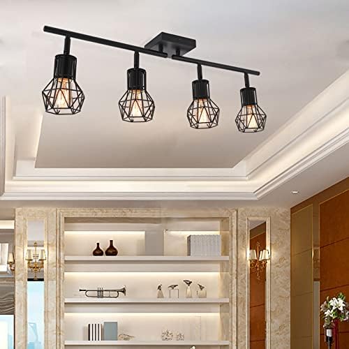 Industrial Black Track Lighting Fixtures