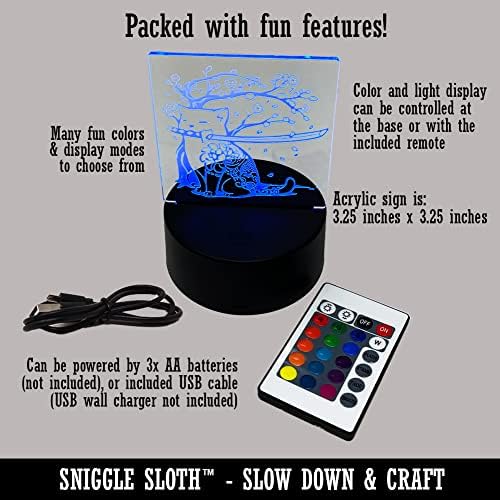 Dare to Jump Sniggle Sloth Man LED Night Light