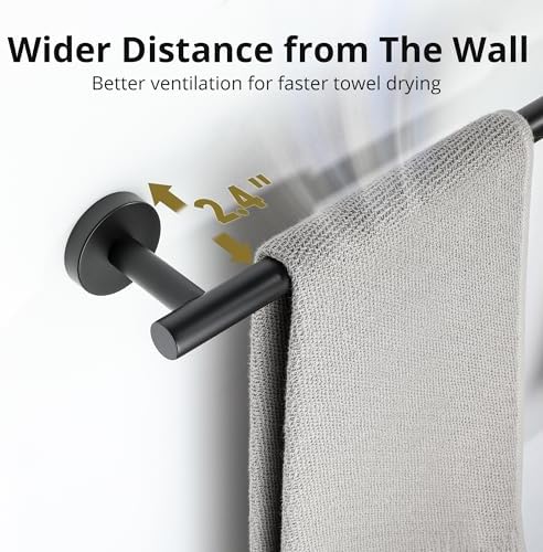 SAYAYO Black Towel Bar