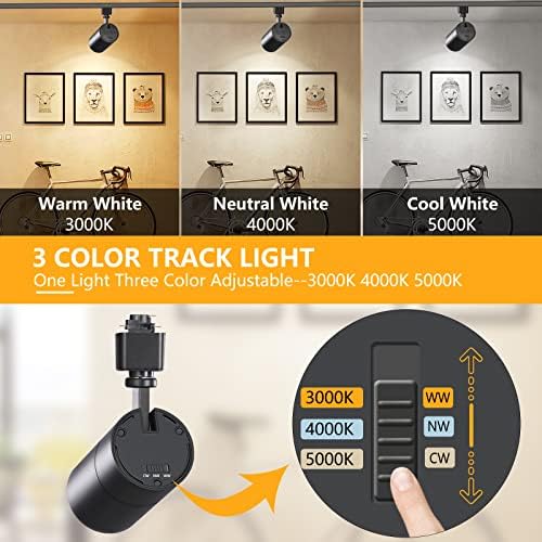 VANoopee 3-Color Track Lighting Pack of 4