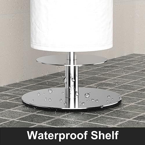 Stainless Steel Toilet Paper Holder Stand