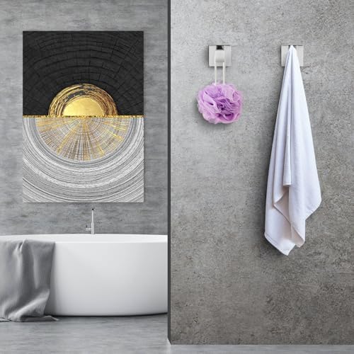 4-Piece Heavy Duty Polished Chrome Towel Robe Hooks