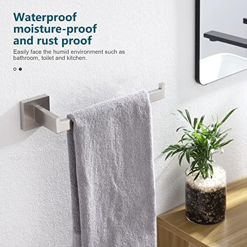 Sturdy Stainless Steel towel Holder with 3 Tiers in Brushed Nickel