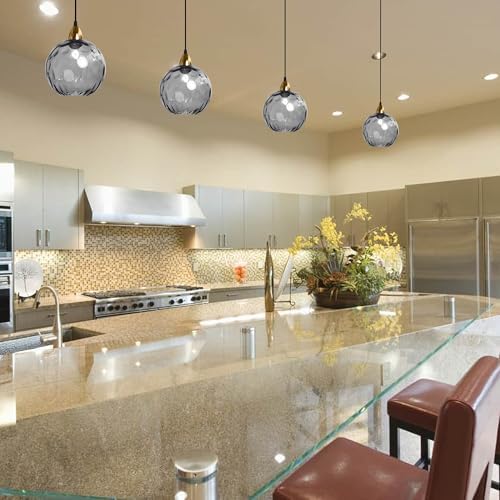 Nordic Pendants Customizable Lighting for Kitchen Islands in Smoke Gray