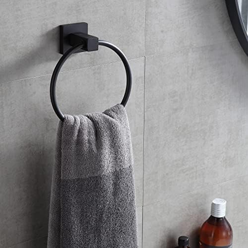High-Quality Sus 304 Stainless Steel Hand Towel Holder Black