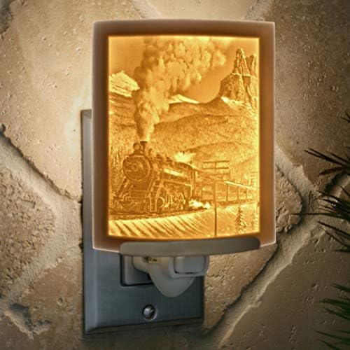 Steam Train Night Light POREMON Art for Home and Nursery