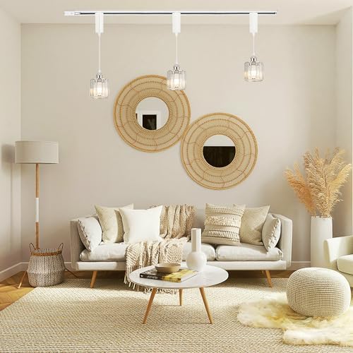 J-Type Track Pendant with Crystal Shade