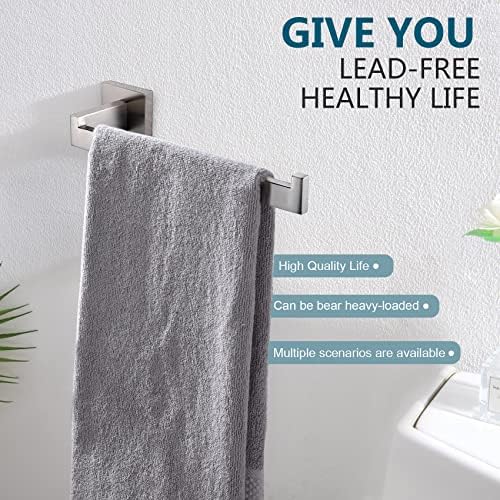 Sturdy Stainless Steel towel Holder with 3 Tiers in Brushed Nickel