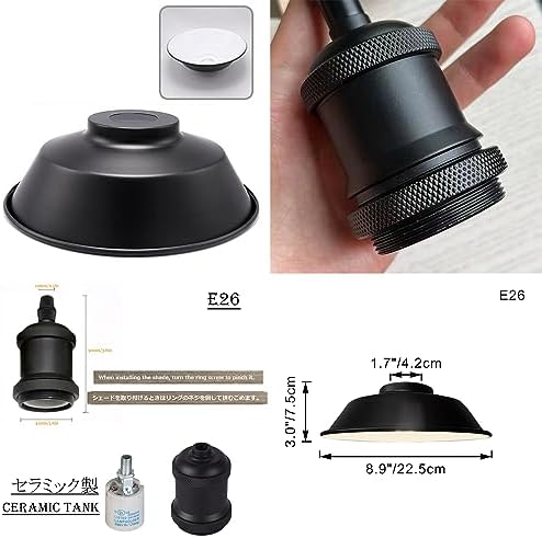 Adjustable 3-Light Pendant with Remote Control Black