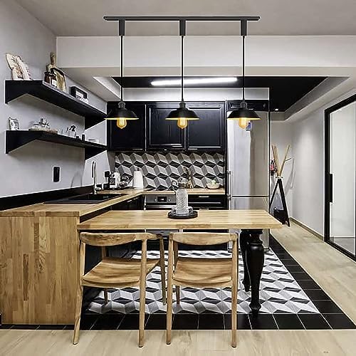SKIVTGLAMP Retractable Circular Track Pendant Matte Black