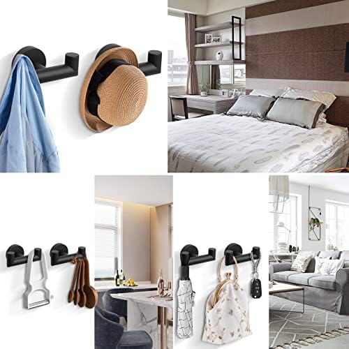 NearMoon Double Towel Hook Heavy Duty Rustproof