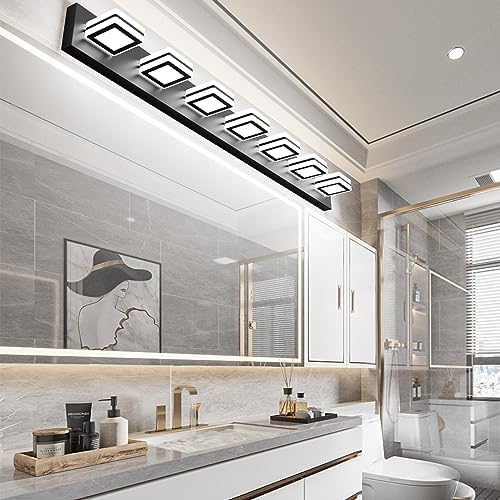 46-inch Ralbay Vanity Light Black Modern Design with Matte Effect