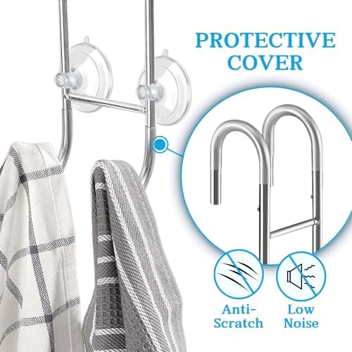 Adjustable Towel Hook for Framed Frameless Doors