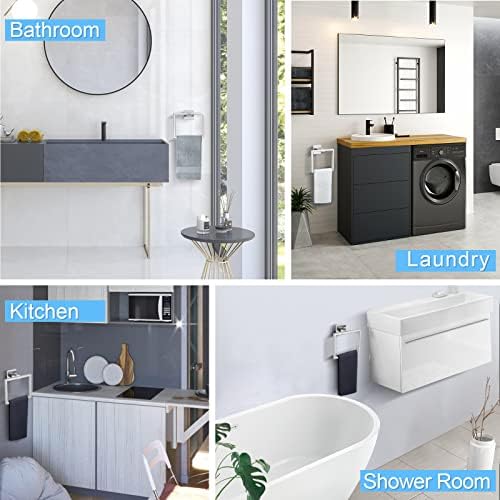 Luxury Bath Towel Holder Square Design Stainless Steel