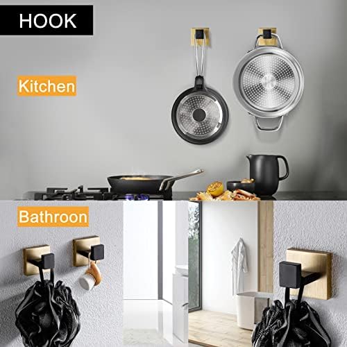 Professional Bathroom Hardware Set Black and Gold