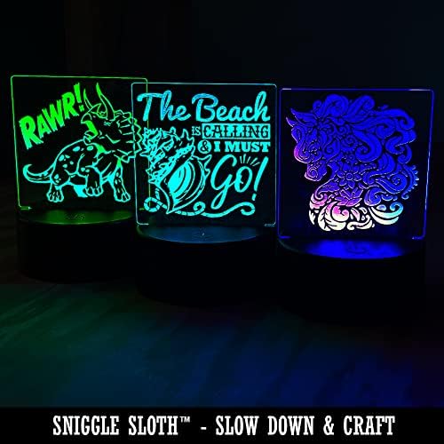 Dare to Jump Sniggle Sloth Man LED Night Light