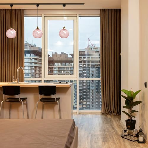Bright Beautiful Modern Pink Pendant Lights for Home Kitchen Adjustable Dimmable